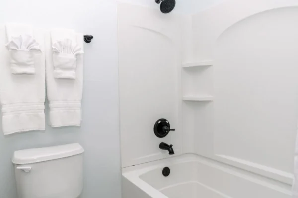 Salle de bain de l'hôtel